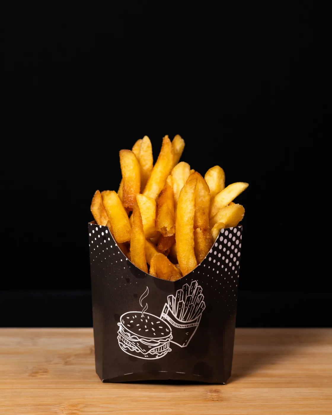 Porção pequena de batata frita
