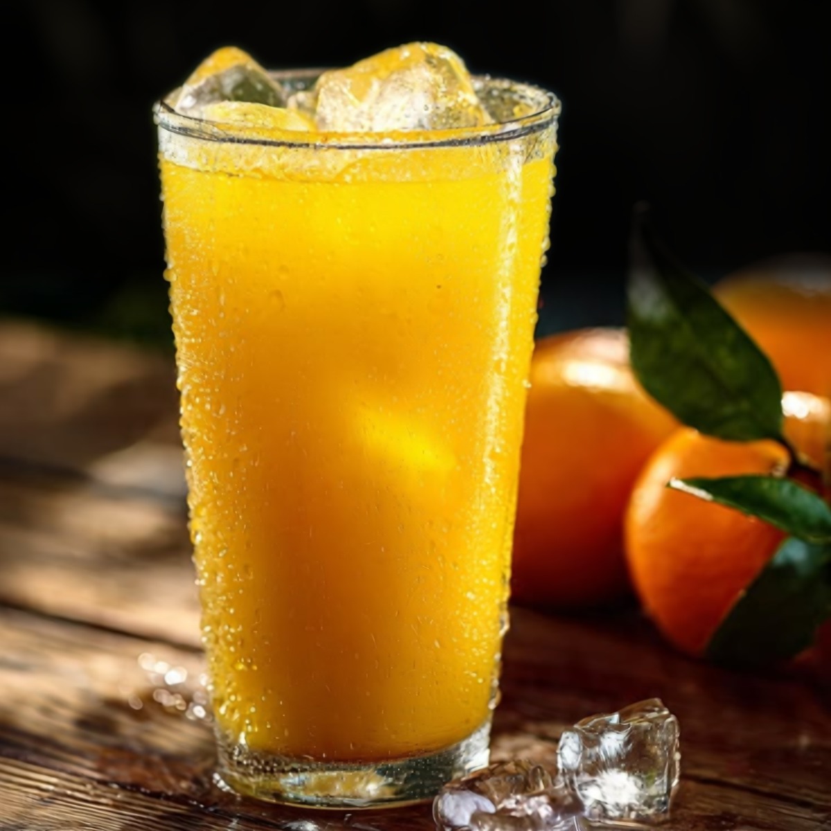 Copo de suco gelado